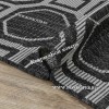 Безворсовый ковер дизайн 143 черный