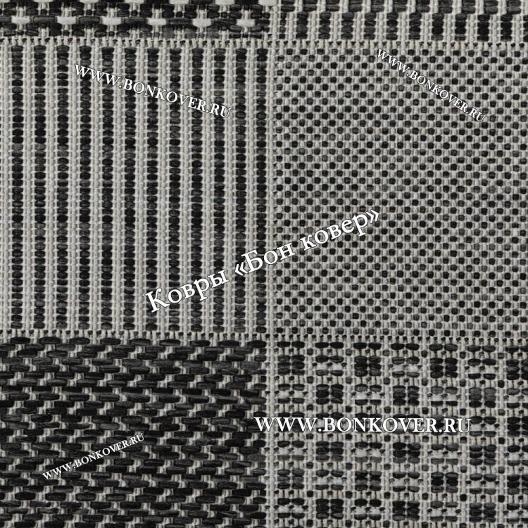Безворсовый ковер дизайн 78 Серый
