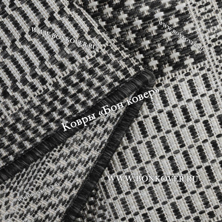 Безворсовый ковер дизайн 78 Серый