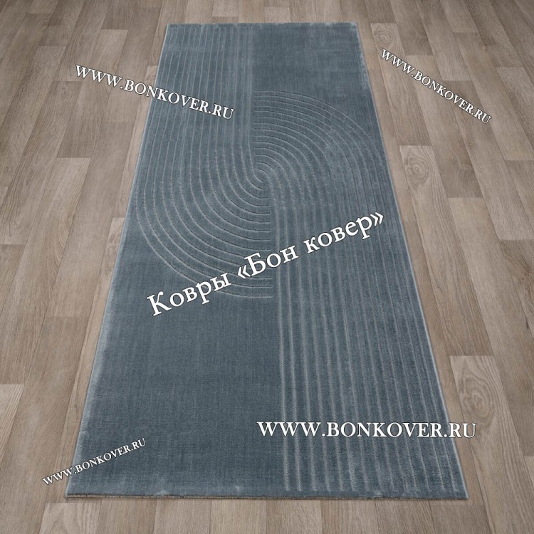 Современный Турецкий Ковер Дизайн 81 серо-голубой