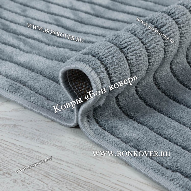 Современный Турецкий Ковер Дизайн 81 серо-голубой