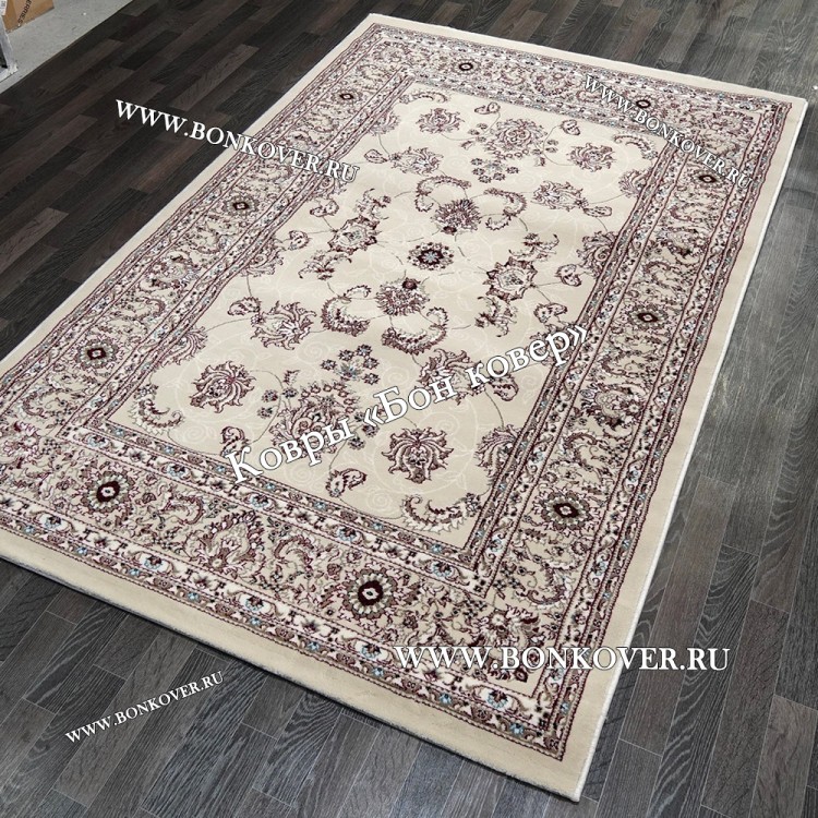 Бежевый с Красным Ковер Для Гостиной Арт 30063