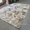 Турецкий Прямоугольный Ковер Бежевый с Золотистым дизайн 01