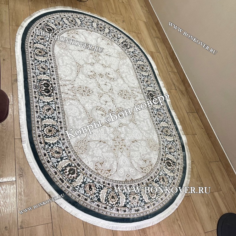 Персидский Ковер Для Гостиной Дизайн 29686 New NN Овал