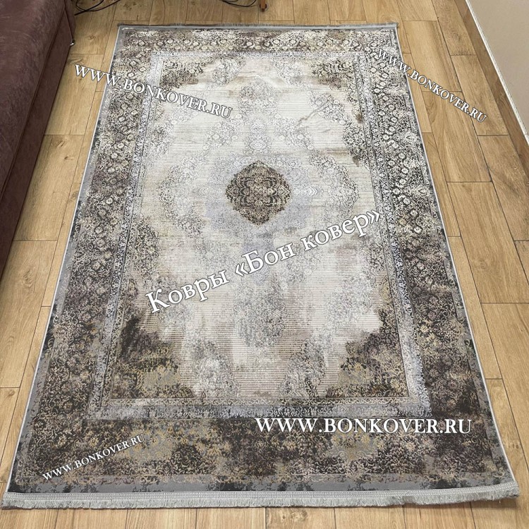 Турецкий ковер для гостиной Дизайн 02 Серый