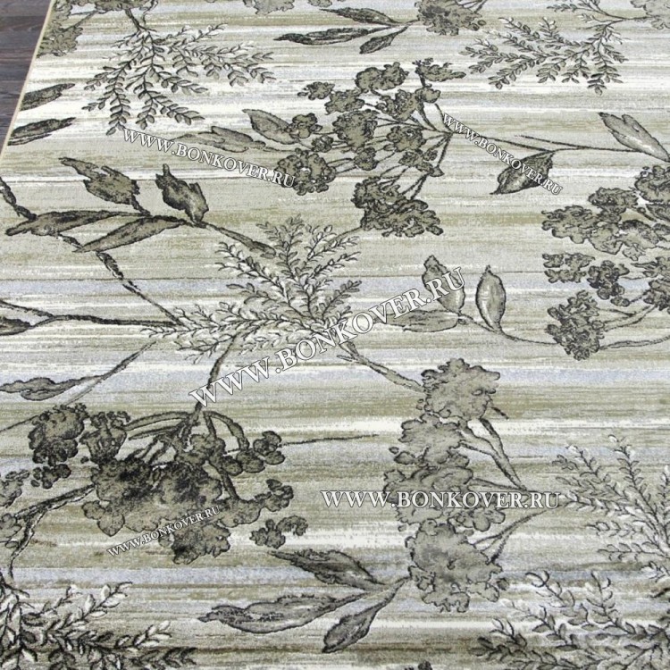 Бельгийский ковер из артшелка дизайн 91 Серый